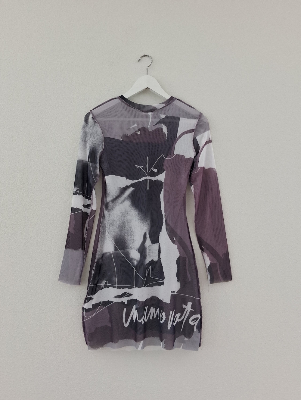 Inamorata Vita Mini Dress Mesh Purple Abstract - Picture 13 of 14